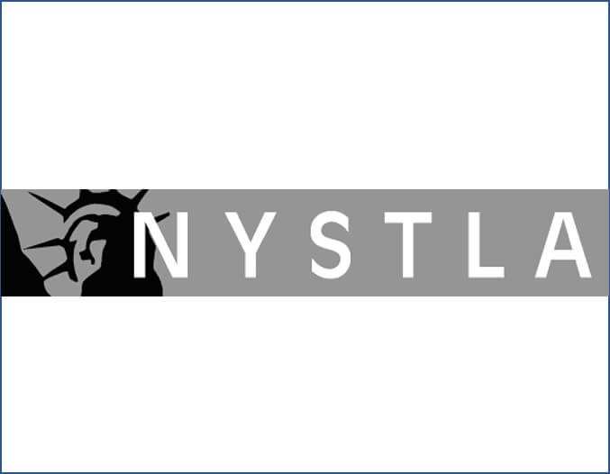 NYSTLA Logo in black grey and white